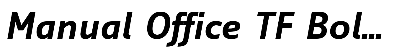 Manual Office TF Bold Italic